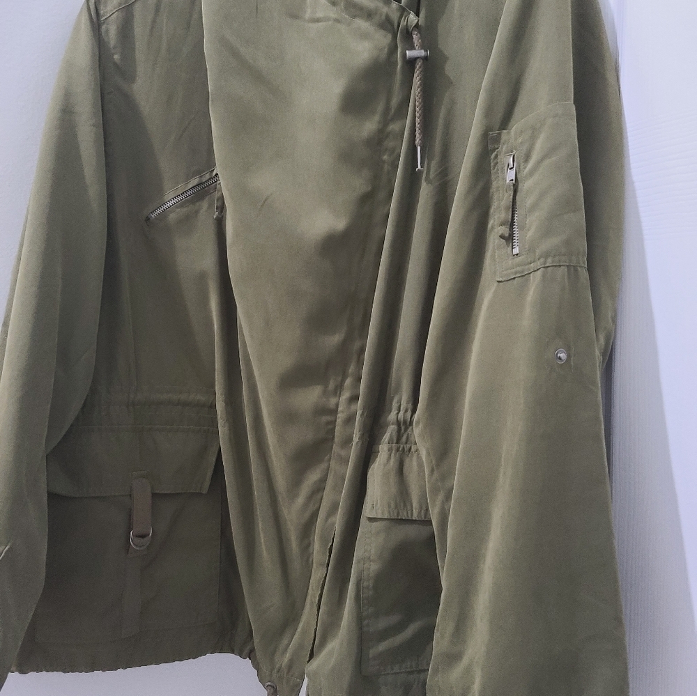 Simply Be UK ❤️ Full Zip Drawstring Hooded Jacket 24/26 Like New - Picture 3 of 12